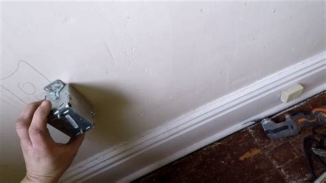 how to cut electrical boxes in to old plaster walls|cutting electrical box into plaster.